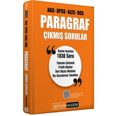 Pegem Yayınları AGS KPSS ALES DGS Paragraf Çıkmış Sorular