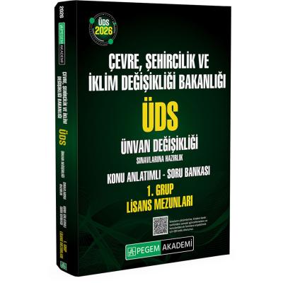 Pegem Yayınları 2026 ÜDS Çevre Şehircilik ve İklim Değişikliği Bakanlığı ÜDS Ünvan Değişikliği Sınavlarına Hazırlık Konu Anlatımlı Soru Bankası 1. Grup LİSANS MEZUNLARI