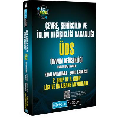 Pegem Yayınları 2026 ÜDS Çevre Şehircilik ve İklim Değişikliği Bakanlığı ÜDS Ünvan Değişikliği Sınavlarına Hazırlık Konu Anlatımlı Soru Bankası 2. Grup ve 3. Grup ÖN LİSANS MEZUNLARI