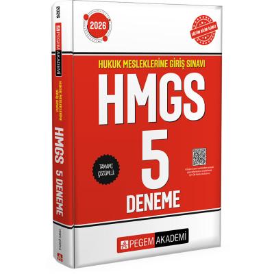 Pegem Yayınları 2026 Hukuk Mesleklerine Giriş Sınavı HMGS Tamamı Çözümlü 5 Deneme