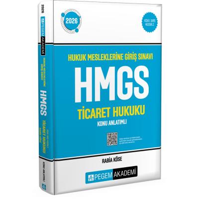 Pegem Yayınları 2026 Hukuk Mesleklerine Giriş Sınavı HMGS Ticaret Hukuku Konu Anlatımlı