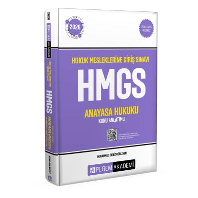 Pegem Yayınları 2026 Hukuk Mesleklerine Giriş Sınavı HMGS Anayasa Hukuku Konu Anlatımlı