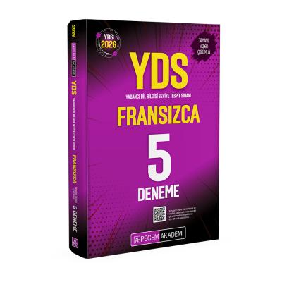 Pegem Yayınları 2026 YDS Fransızca Tamamı Video Çözümlü 5 Deneme