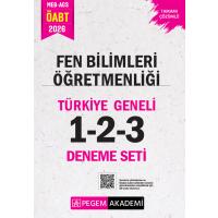 Pegem Yayınları 2026 MEB AGS ÖABT Fen Bilimleri Öğretmenliği Tamamı Çözümlü Türkiye Geneli 1-2-3 (3'lü Deneme Seti)
