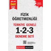 Pegem Yayınları 2026 MEB AGS ÖABT Fizik Öğretmenliği Tamamı Çözümlü Türkiye Geneli 1-2-3 (3'lü Deneme Seti)