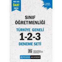Pegem Yayınları 2026 MEB AGS ÖABT Sınıf Öğretmenliği Tamamı Çözümlü Türkiye Geneli 1-2-3 (3'lü Deneme Seti)