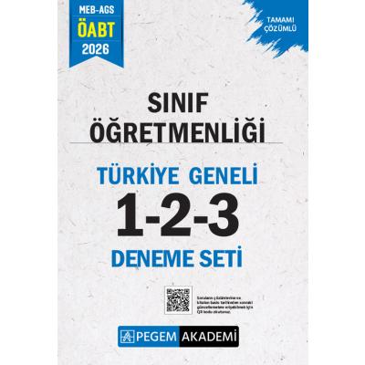 Pegem Yayınları 2026 MEB AGS ÖABT Sınıf Öğretmenliği Tamamı Çözümlü Türkiye Geneli 1-2-3 (3'lü Deneme Seti)
