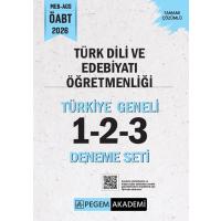 Pegem Yayınları 2026 MEB AGS ÖABT Türk Dili ve Edebiyatı Öğretmenliği Tamamı Çözümlü Türkiye Geneli 1-2-3 (3'lü Deneme Seti)