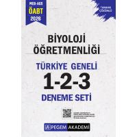 Pegem Yayınları 2026 MEB AGS ÖABT Biyoloji Öğretmenliği Tamamı Çözümlü Türkiye Geneli 1-2-3 (3'lü Deneme Seti)