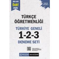 Pegem Yayınları 2026 MEB AGS ÖABT Türkçe Öğretmenliği Tamamı Çözümlü Türkiye Geneli 1-2-3 (3'lü Deneme Seti)