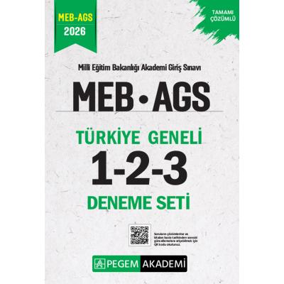 Pegem Yayınları 2026 MEB AGS Tamamı Çözümlü Türkiye Geneli 1-2-3 (3'lü Deneme Seti)