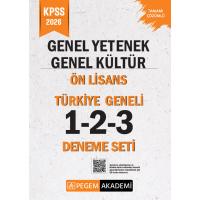 Pegem Yayınları 2026 KPSS Genel Yetenek Genel Kültür Lise Ön Lisans Tamamı Çözümlü Türkiye Geneli 1-2-3 (3'lü Deneme Seti)