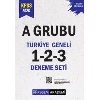 Pegem Yayınları 2026 KPSS A Grubu Tamamı Çözümlü Türkiye Geneli 1-2-3 (3'lü Deneme Seti)