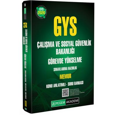 Pegem Yayınları 2026 GYS Çalışma ve Sosyal Güvenlik Bakanlığı Görevde Yükselme Sınavlarına Hazırlık MEMUR Konu Anlatımlı Soru Bankası