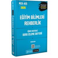 Pegem Yayınları 2026 MEB AGS Eğitim Bilimleri Rehberlik Video Destekli Ders İzleme Defteri