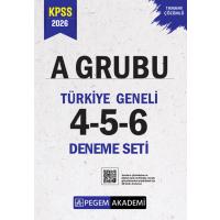 Pegem Yayınları 2026 KPSS A Grubu Tamamı Çözümlü Türkiye Geneli 4-5-6 (3'lü Deneme Seti)