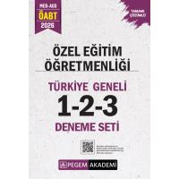 Pegem Yayınları 2026 MEB AGS ÖABT Özel Eğitim Öğretmenliği Tamamı Çözümlü Türkiye Geneli 1-2-3 (3'lü Deneme Seti)
