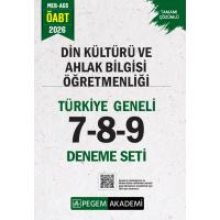 Pegem Yayınları 2026 MEB AGS ÖABT Din Kültürü ve Ahlak Bilgisi Öğretmenliği Tamamı Çözümlü Türkiye Geneli 7-8-9 (3'lü Deneme)