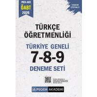 Pegem Yayınları 2026 MEB AGS ÖABT Türkçe Öğretmenliği Tamamı Çözümlü Türkiye Geneli 7-8-9 (3'lü Deneme Seti)