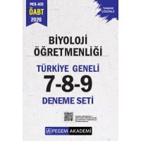 Pegem Yayınları 2026 MEB AGS ÖABT Biyoloji Öğretmenliği Tamamı Çözümlü Türkiye Geneli 7-8-9 (3'lü Deneme Seti)