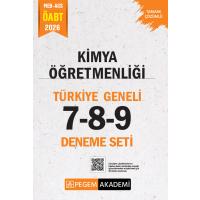 Pegem Yayınları 2026 MEB AGS ÖABT Kimya Öğretmenliği Tamamı Çözümlü Türkiye Geneli 7-8-9 (3'lü Deneme Seti)