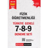 Pegem Yayınları 2026 MEB AGS ÖABT Fizik Öğretmenliği Tamamı Çözümlü Türkiye Geneli 7-8-9 (3'lü Deneme Seti)
