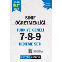 Pegem Yayınları 2026 MEB AGS ÖABT Sınıf Öğretmenliği Tamamı Çözümlü Türkiye Geneli 7-8-9 (3'lü Deneme Seti)