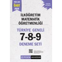 Pegem Yayınları 2026 MEB AGS ÖABT İlköğretim Matematik Öğretmenliği Tamamı Çözümlü Türkiye Geneli 7-8-9 (3'lü Deneme Seti)
