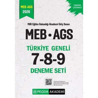 Pegem Yayınları 2026 MEB AGS Tamamı Çözümlü Türkiye Geneli 7-8-9 (3'lü Deneme Seti)