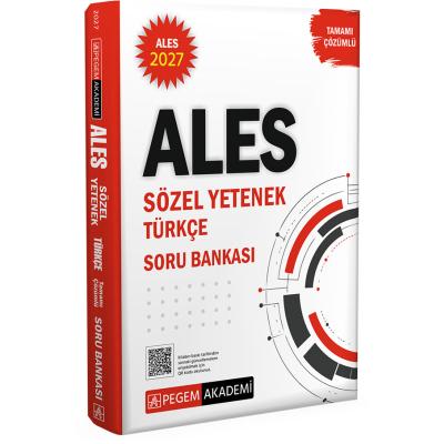 Pegem Yayınları 2027 ALES Sözel Yetenek Türkçe Tamamı Çözümlü Soru Bankası