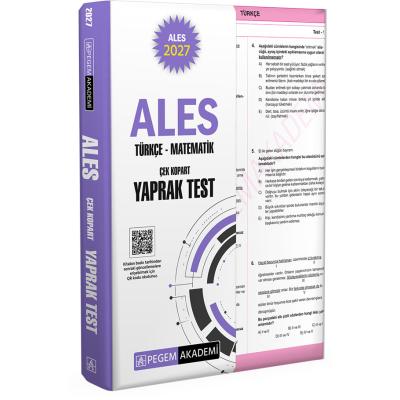 Pegem Yayınları 2027 ALES Türkçe-Matematik Çek Kopart Yaprak Test