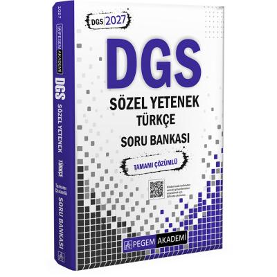 Pegem Yayınları 2027 DGS Sözel Yetenek Türkçe Tamamı Çözümlü Soru Bankası