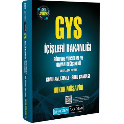 Pegem Yayınları 2026 GYS İçişleri Bakanlığı Görevde Yükselme Sınavlarına Hazırlık Konu Anlatımlı Soru Bankası HUKUK MÜŞAVİRİ