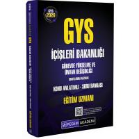 Pegem Yayınları 2026 GYS İçişleri Bakanlığı Görevde Yükselme Sınavlarına Hazırlık Konu Anlatımlı Soru Bankası EĞİTİM UZMANI