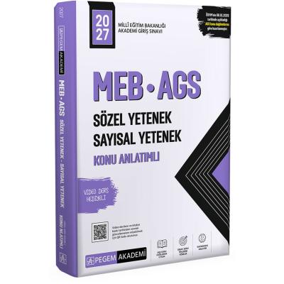 Pegem Yayınları 2027 MEB AGS Konu Anlatımlı Sözel Yetenek Sayısal Yetenek
