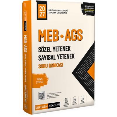 Pegem Yayınları 2027 MEB AGS Soru Bankası Tamamı Çözümlü Sözel Yetenek Sayısal Yetenek