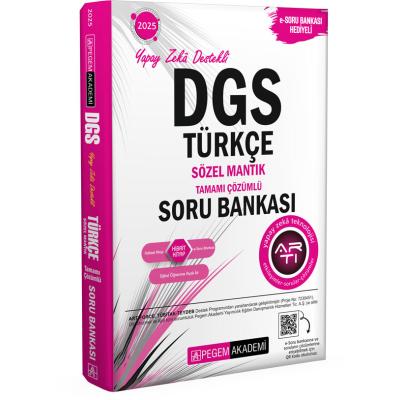 Pegem Yayınları 2025 DGS Türkçe Sözel Mantık Tamamı Çözümlü Soru Bankası