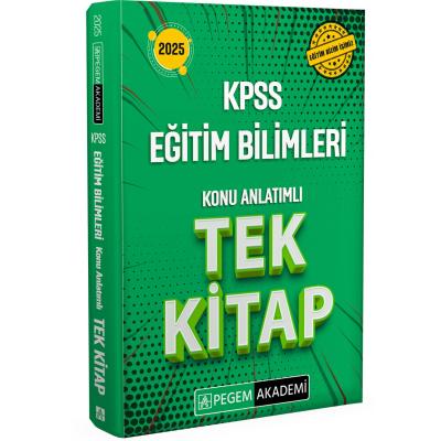 Pegem Yayınları 2025 KPSS Eğitim Bilimleri Konu Anlatımlı Tek Kitap