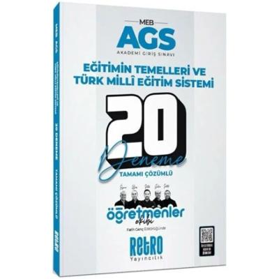 Retro Yayıncılık 2025 MEB AGS Eğitimin Temelleri ve Türk Milli Eğitim Sistemi Öğretmenler Ekibi 20 Deneme