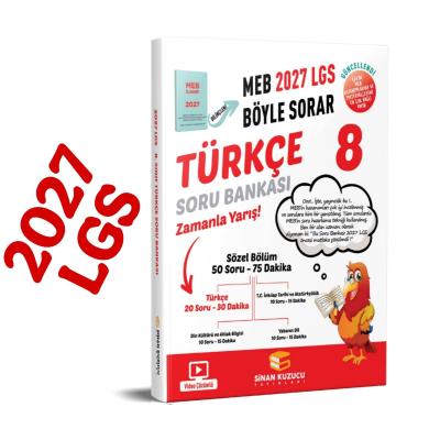 Sinan Kuzucu LGS 8. Sınıf 2027 MEB Böyle Sorar TÜRKÇE Soru Bankası Video Çözümlü