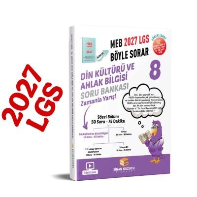 Sinan Kuzucu LGS 8. Sınıf 2027 MEB Böyle Sorar DİN KÜLTÜRÜ VE AHLAK BİLGİSİ Soru Bankası Video Çözümlü
