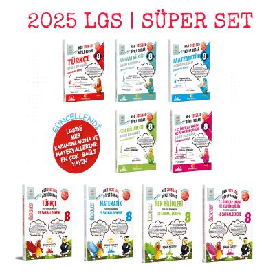 Sinan Kuzucu Yayınları 2025 LGS 8. Sınıf Süper Set (9 Kitap)