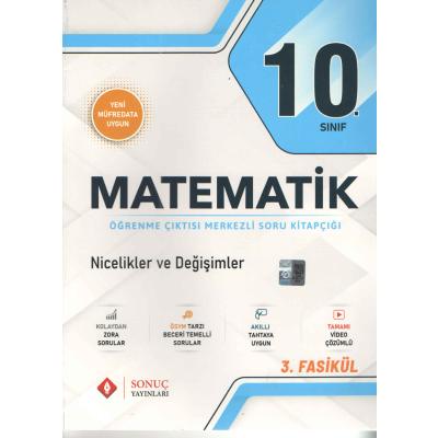 Sonuç Yayınları  10. Sınıf Matematik Nicelikler ve Değişimler 3. Fasikül