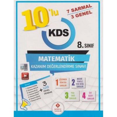 Sonuç Yayınları Lgs 8. Sınıf Matematik 10'Lu Kazanım Değerlendirme Sınavı