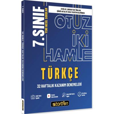 Startfen Yayınları 7. Sınıf Türkçe 32 Hamle Haftalık Kazanım Denemeleri