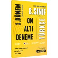 Startfen Yayınları LGS 8. Sınıf 1. Dönem 16 Türkçe Denemeleri
