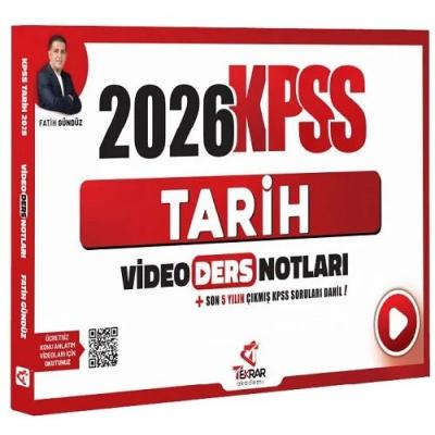 Tekrar Akademi 2026 KPSS Tarih Video Ders Notları - Fatih Gündüz