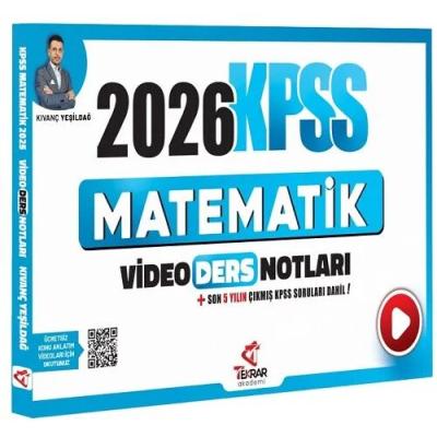 Tekrar Akademi 2026 KPSS Matematik Video Ders Notları - Kıvanç Yeşildağ