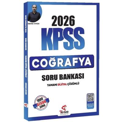 Tekrar Akademi 2026 KPSS Coğrafya Soru Bankası Çözümlü - Erhan Aydın