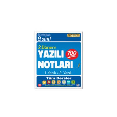 Tonguç Akademi 9. Sınıf 2025 Yazılı Notları 2. Dönem 1 ve 2. Yazılı